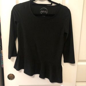 INC Petite Asymmetric Hem Top